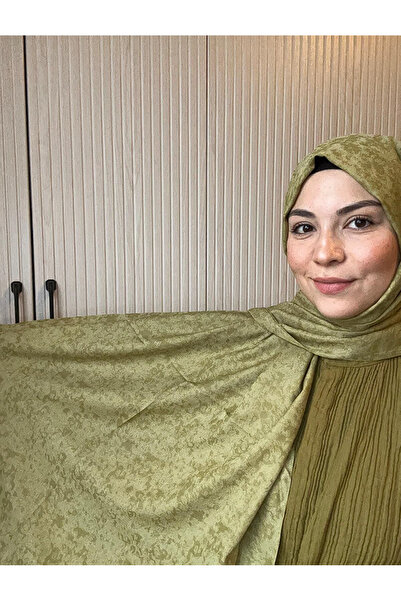 HAREM SCARF Gold Silvia Şal Yağ Yeşili