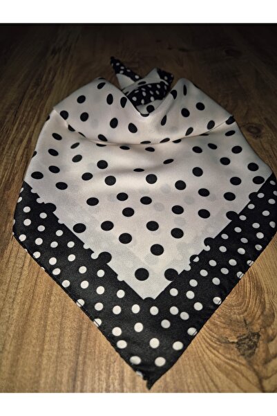 Zelayn Μαύρο φουλάρι μπαντάνα με πουά