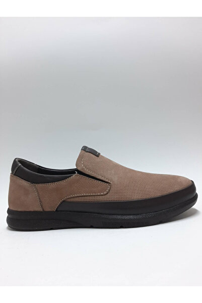 Adnan Bozkaya Genuine Leather Sand Color Lightweight Daily Laceless Summer Me...