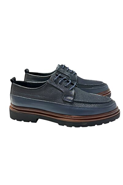 Greyybull Shoes pantofi clasici din piele pentru bărbați, albastru marin