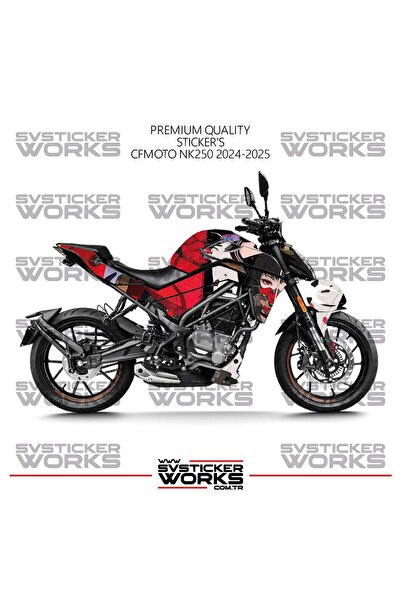 ARONA CFMOTO 250NK Kaplama Sticker Anime Girl Design Motor Kaplama Modeli Haz...