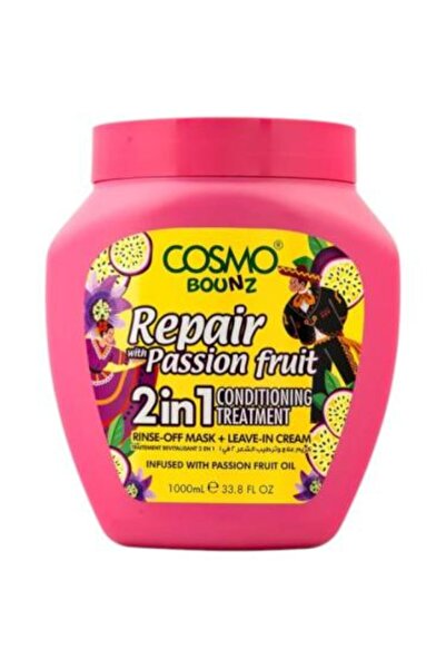 Cosmo Bounz 2 in 1 Hair Treatment and Moisturizer with Passion Fruit - 1000 ml