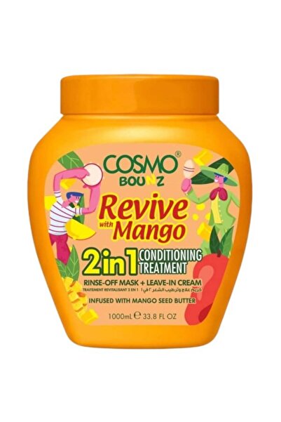 Cosmo Bounz علاج ومرطب للشعر 2 في 1 بالمانجو - 1000 مل