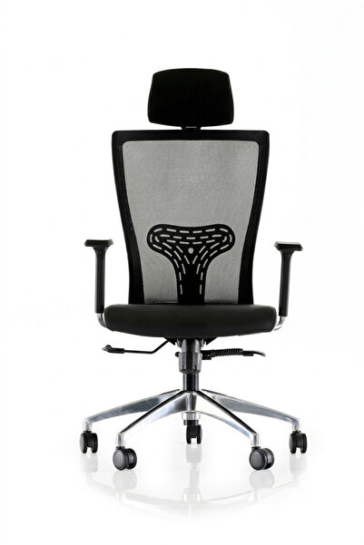 Puff Mutfak Ergonomik Fileli Yönetici Koltuğu Hareketli Kollu Ofis Koltuğu Da...