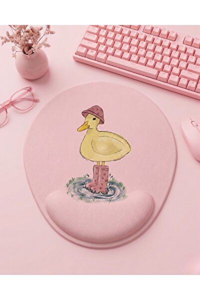 matizya Yağmur Çizmeli Sevimli Cute Ördek Tasarımlı Bilek Destekli Mousepad –...