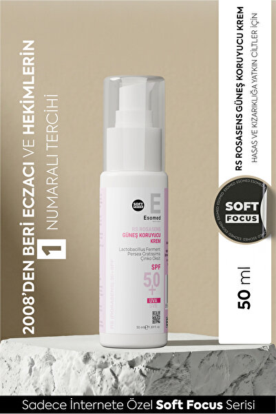 Esomed SPF 50+ Rosasens Güneş Kremi 50 ml Hassas Ciltler İçin Nem Desteği Yoğ...