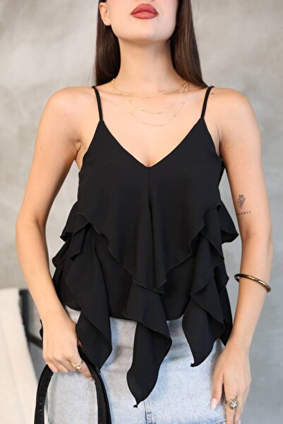 Crystal Life Κροπ με κρόσσια και λουράκια