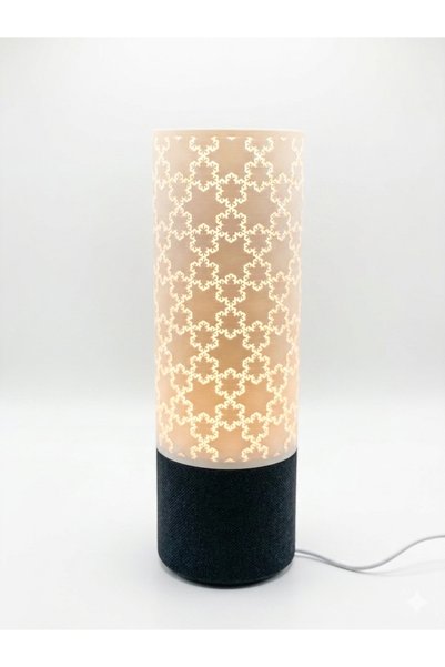 3Dikili design 3D Design Modern Night Light – 30 cm Large Geometric Table Lamp –