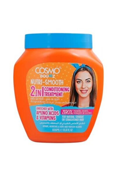 Cosmo Bounz علاج ومرطب للشعر 2 في 1 نوتري سموث للشعر المستقيم - 1000 مل