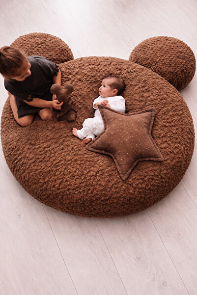 zabonti home Ayı Yatak Kahve Teddy 170 cm
