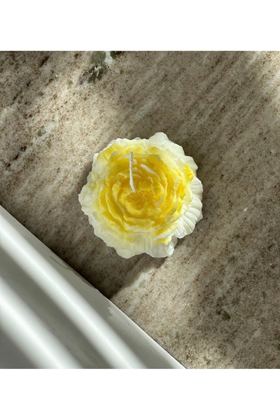 Şakayık gül mum , dekoratif mum, Soya Wax, hediyelik mum