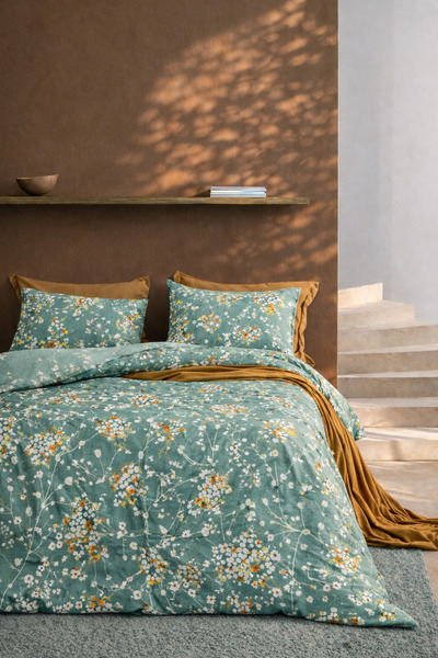 Sheri Home Floral l %100 Pamuk Nevrem Takımı (ÇARŞAFSIZ) SH28874883