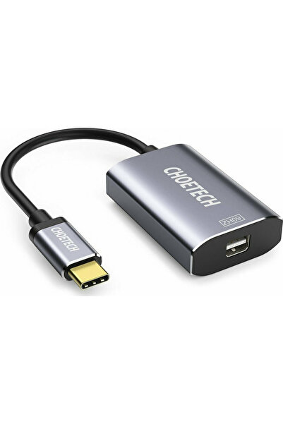 CHOETECH Μετατροπέας USB-C Αρσενικό σε Mini DisplayPort Θηλυκό Γκρι