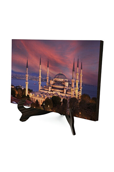 Sadrazam Επιτραπέζια βάση MDF με εκτύπωση Τζαμιού Σουλτάνου Αχμέτ 10x15 5G-SAC2