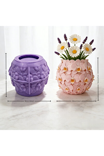 Choice A Silicone mold for Phalaenopsis orchid pots; 3D Phalaenopsis orchid r...