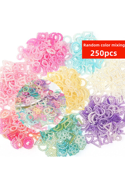 Choice Mixed-250pcs 500/250pcs 10-12mm Mixed Acrylic gradient pearl patch han...