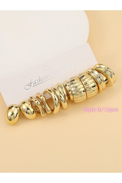Choice1 Set B(6pairs) 5pairs-17pairs Classic Plastic Material Water Drop Gold...