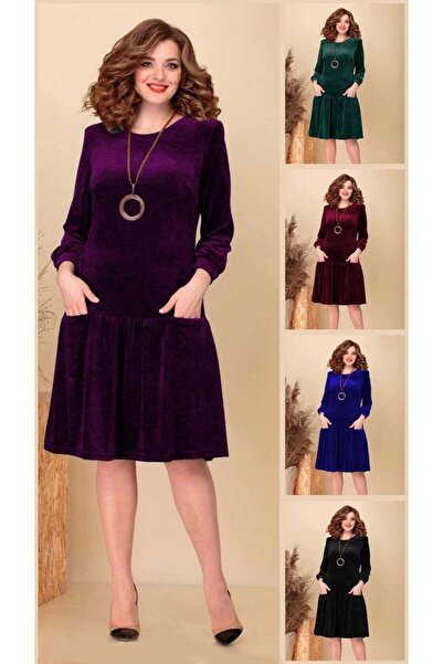 Tasha Boutique Κομψό βελούδινο φόρεμα TSH247