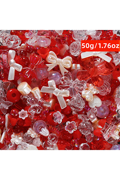 Choice12 Red 50g 100g/50g 10-30mm Random styles Acrylic Beads gifts Multi Col...