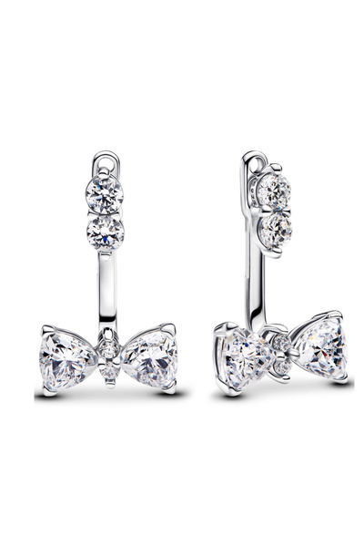 Choice10 G092Y Hot Sale 925 Sterling Silver Romantic Pink Bow Antler Moon Pea...