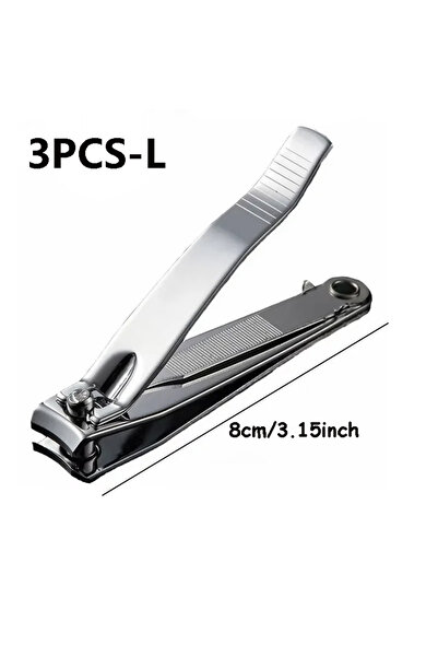 Choice5 3PCS L Nail Clipper, Premium Sharp Sturdy Stainless Steel Fingernail ...