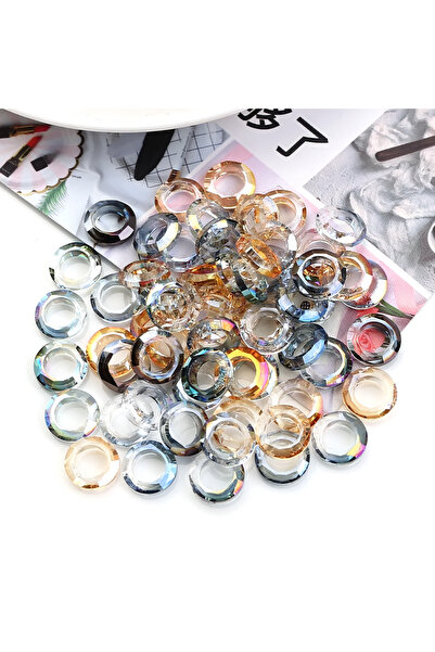 Choice5 10mm 30pcs DDHS 30 Pcs Large Hole Bead 10mm Hollow Angle Ring Crystal...