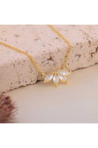Choice Gold Color Elegant Women's Stainless Steel Necklace with Horse Eye Zir...