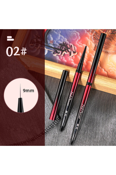 Choice15 P-H0620-02 New 1/13pcs Nail Art Brush Set Black Red Metal Handle Acr...