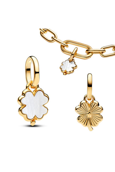 Choice18 AMC7371 2026 New 925 Sterling Silver Four Leaf Clover Flower Dog Hea...