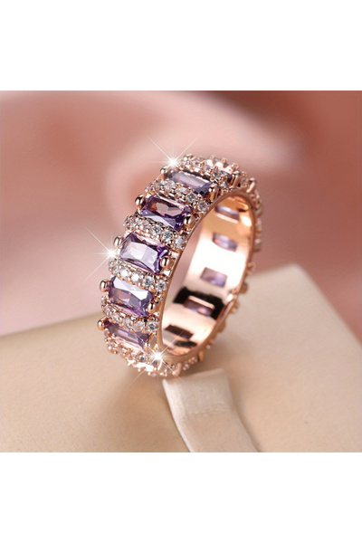 Choice1 ZF1263-1 6 New Fashion Light Luxury Temperament Geometric Women's Rin...