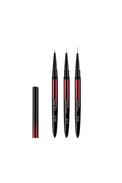 Choice10 P-H0620-010203 New 1/13pcs Nail Art Brush Set Black Red Metal Handle...