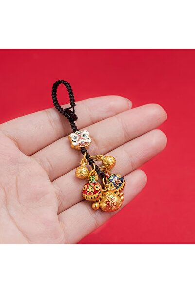 Choice1 Red 1pc Feng Shui God of Wealth Keychain with Pixiu Pendant - Authent...