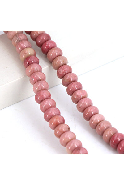 Choice18 5x8mm Pink Rhodonite 5x8mm Natural Stone Healing Crystals Abacus Ron...