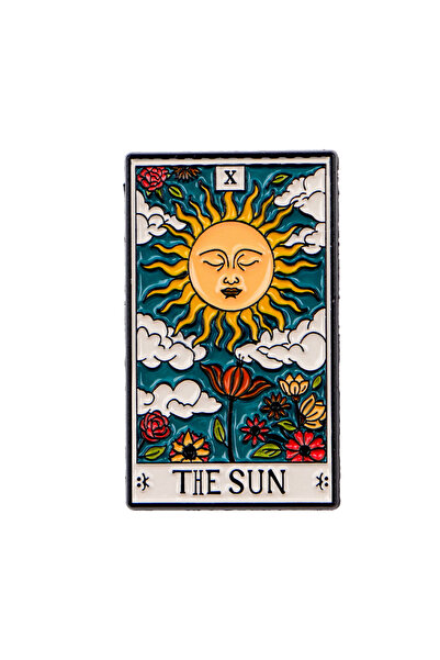 Choice9 1 دبوس تاروت مطلي بالمينا من THE SUN، بروش بتصميم اقتباسات من PEOPLE،...