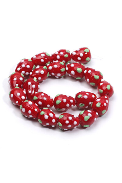 choice2 12x15mm 10pcs C06092 10pcs Colourful Murano Lampwork Beads Strawberry...