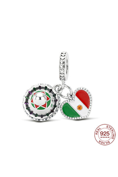 Choice9 خرزة فضية عيار 925 على شكل معلم وطني للسفر: تركيا، تايلاند، الولايات ...