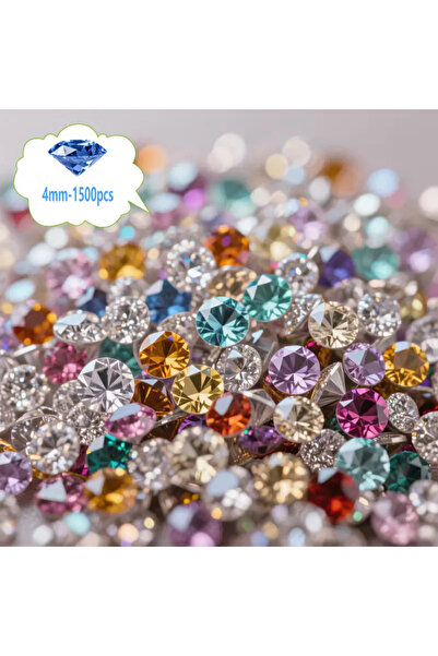 Choice1 4mm-1500pcs 1500pcs 4-6mm Diamonds Crystals Acrylic Gems Wedding Tabl...