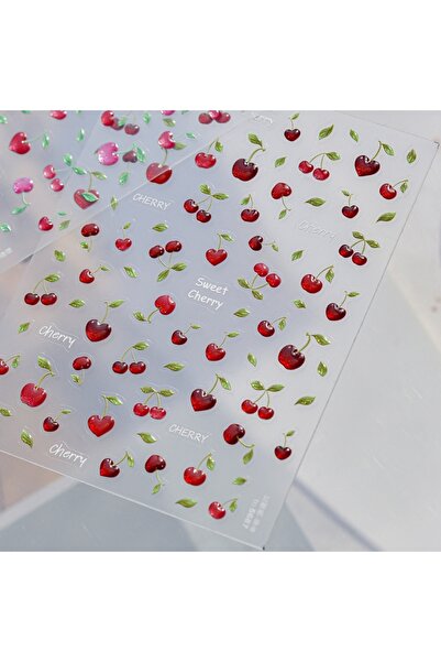 Choice1 to5687 1pcs 5D Macaron Flower Ribbon Mini Five Petal Flower Berry Nai...