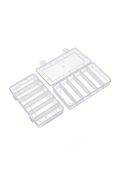 Choice 1pcs 6 Grids Clear Storage Box for Nail Art Brushes Disposable Mascara...