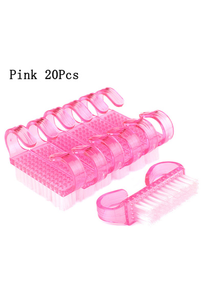Choice5 20Pcs Pink 20Pcs/50Pcs Cleaning Brushes For Nail Manicure Small Plast...