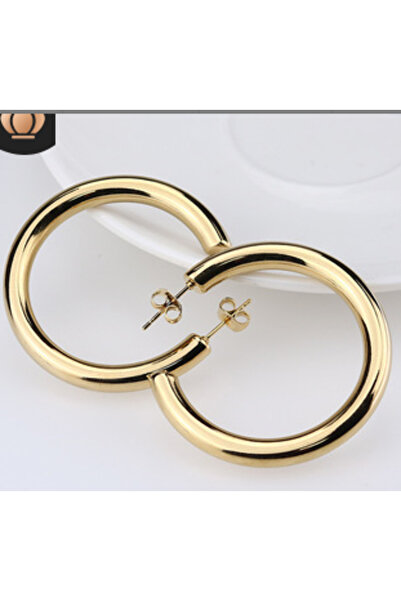 Choice4 5 50mm G Big Round Stainless Steel Hoop Earrings For Women Men Minima...