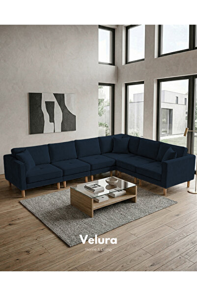 Velura Home & Living Armin Akıllı 6 Modül Köşe Koltuk Takımı & Modüler Yatakl...