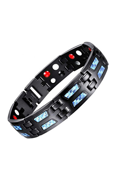 Choice3 سوار مغناطيسي من التيتانيوم YA0508-1 بطول 21 سم، سوار فاخر للتنحيف وا...