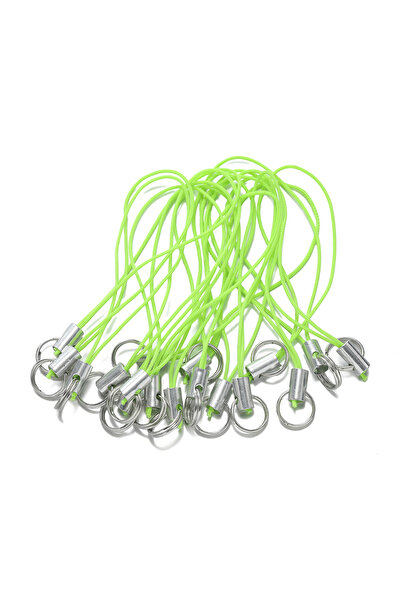 Choice34 20pcs Light green 20/50Pcs Polyester Cord with Double Jump Ring Lany...