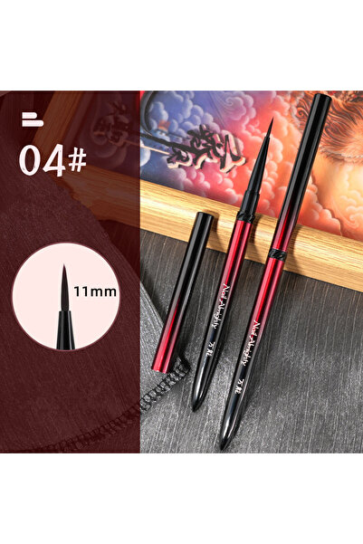 Choice17 P-H0620-04 New 1/13pcs Nail Art Brush Set Black Red Metal Handle Acr...