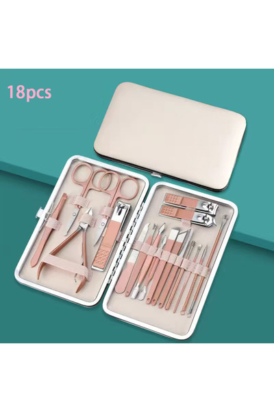 Choice 18pcs 7/18pcs/set Stainless Steel Manicure Set Professional Nail Clipp...
