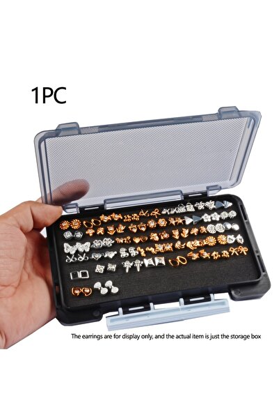 Choice 1pc Portable Earring Storage Box New Design Large Capacity Jewelry Sto...