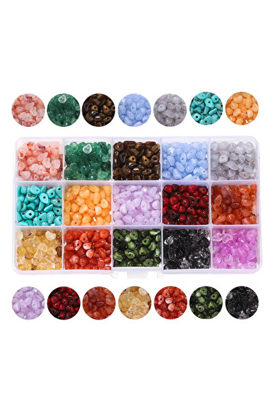Choice MULTI About 525pcs/Box Imitation Natural Stone Beads Irregular Acrylic...