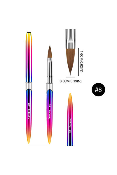 Choice P030-8 Nail Brush Pen Manicure Gel Brush for Nails Art Brush 3D Acryli...
