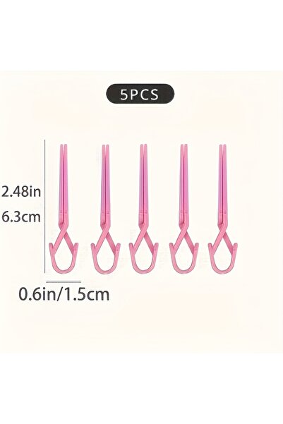 Choice 5pcs pink 5pcs Pink Non-Slip Nail Care Clip Holders Set - Leak-Proof P...